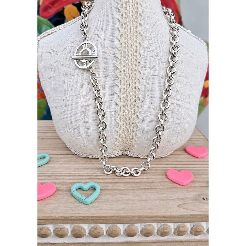 Tiffany & Co. Atlas Chain Toggle Necklace in Silver, 16 inches